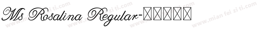 Ms Rosalina Regular字体转换